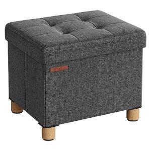 SONGMICS LSF012G11 - Puf, baúl de Almacenamiento, Taburete…