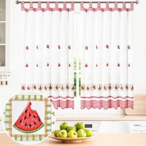 BOD HOME, 2 Piezas, Cortinas Blancas Translúcidas con Trabi…