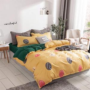 Chickwin Juego de Ropa de Cama con Funda de Edredón 4 Pieza…