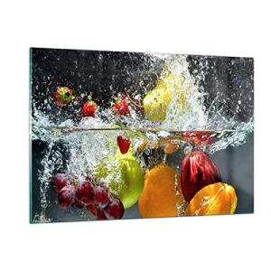 Decoracion Salon Frutas Agua Splash alimentos Vidrios decor…