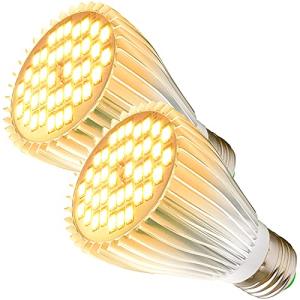 MILYN Lámpara LED para plantas, 2 paquetes de 40 ledes, luz…