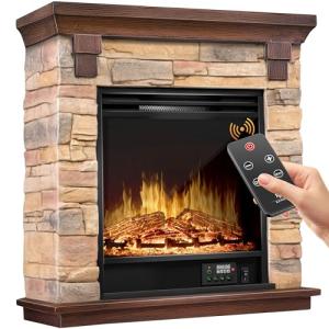 KESSER® Chimenea eléctrica - Chimenea eléctrica con efecto…