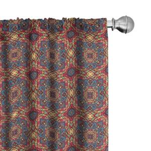ABAKUHAUS otomano Juego de 2 Paños Cortinas, Orient Glass,…
