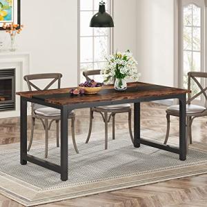 Tribesigns Mesa de comedor de 63 x 31.5 pulgadas, mesa de c…