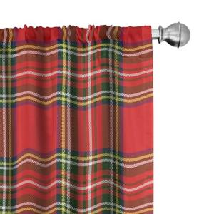 ABAKUHAUS Tartán Juego de 2 Paños Cortinas, Cultura Irlande…