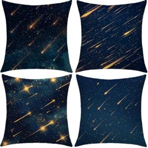 Azul Oscuro Cojines Exterior Impermeable Terciopelo Grande…