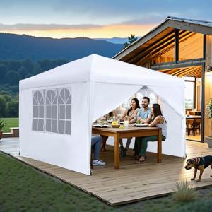 UISEBRT Carpa plegable de 2,5 x 2,5 m, para jardín, con 4 l…