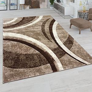 Paco Home Alfombra Salón Pelo Corto Vintage Perfil Contorne…