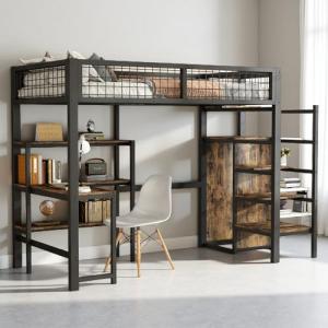 Sapgaks litera infantil 90 x 200 con armario, cama entrepis…