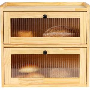 Lnopever Paneras Para Guardar El Pan Caja Grande De Madera…