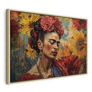murando - Cuadro con Marco Natural Frida 60x40 cm 1 Pieza -…