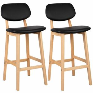WOLTU Juego de 2 Taburetes de Bar Bien Acolchado Asiento y…