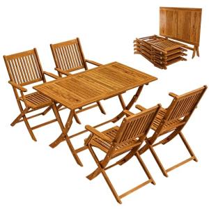 CASARIA® Juego de Muebles de Jardín Sydney Confort Madera A…