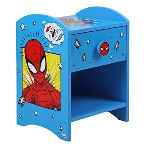 Disney Marvel Spider-Man-Mesita de Noche para niños, Madera…