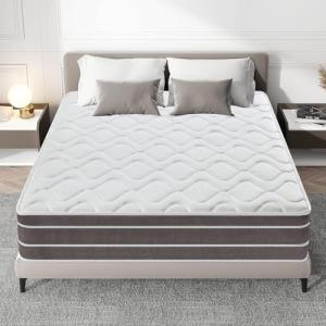 Colchón 140x190 - 23 cm, Memory Foam y Muelles Ensacados -…