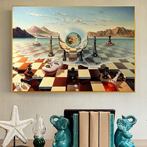 EWOUU Máscara de ajedrez Surrealista de Salvador Dalí en el…