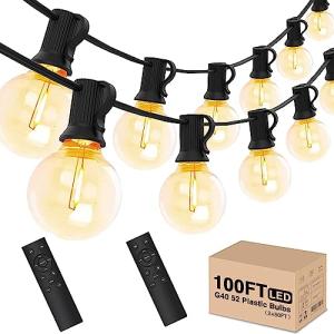 Yuucio Guirnaldas Luces Exterior Regulable 30M, Guirnalda L…