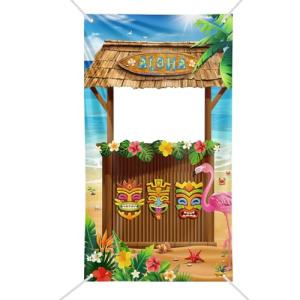 GEBETTER Photocall Hawaiano 180x100 cm, Decoración Fiesta H…