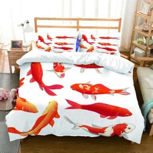 Funda Nordica Cama 90 Pez, Suave Transpirable Microfibra Ro…