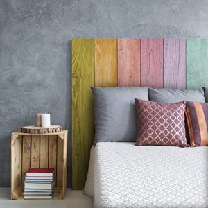 MEGADECOR Cabecero Cama PVC Decorativo Económico Madera Tab…