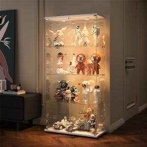 Vitrina de cristal con Led,Armario vitrina para colección c…