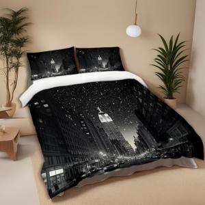MKBKLI Juego de funda nórdica para cama individual, diseño…
