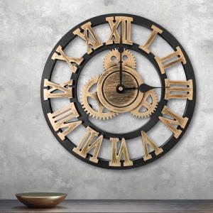 ALEENFOON Reloj de Pared de Madera de Cuarzo con Números Ro…