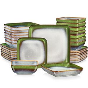vancasso Stern Series, Juego de Platos de 32 Piezas Gres, P…