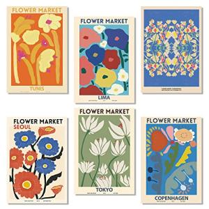 milaosk 6 Piezas Elegantes Cuadros de Flores A4, Matisse Po…