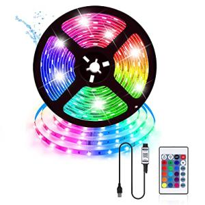 Vinmooog Tira LED rgb luces led habitacion 5M luz led,led t…