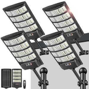 LEKIA Farolas Solar Exterior, Potente Focos LED Solares con…