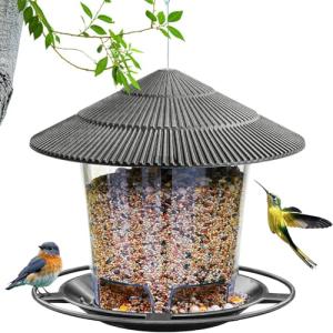 Comedero Pajaros Exterior, Colgante Comedero para Pájaros,…