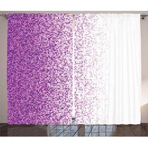 ABAKUHAUS Magenta Cortinas, Mosaicos Digital Estilo, Sala d…