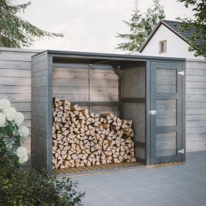 Caseta de Exteriores para leña - 75 x 217 x H159 cm - con A…