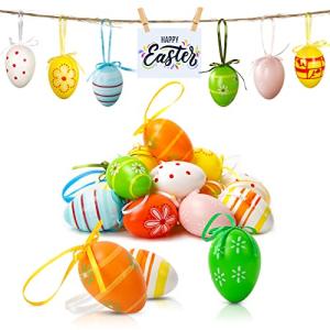 Huevos de Pascua, 24 Piezas Colorido Huevo De Plástico, Hue…