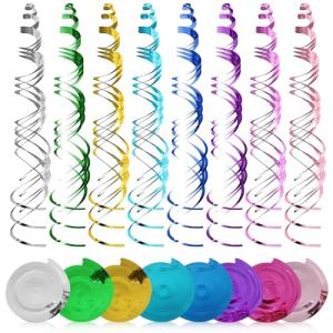 RYAN 48 Pcs Remolino Colgante Color Mixto Colgante Espiral…