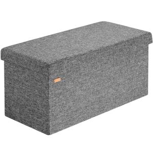 CASARIA® Banco Almacenaje Plegable 80x40x40 300kg Puff Baúl…