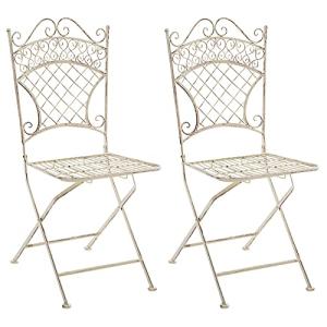 CLP Set De 2 Sillas De Terraza Adelar En Hierro Forjado I S…