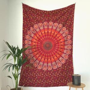 MOMOMUS Tapiz Mandala en Tela Multiuso - Arte Mural 100% Al…