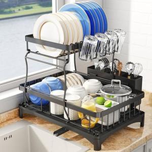 SAYZH Escurreplatos, Escurridor De Platos Desmontable De 2…