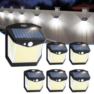 Solar Luz LED Exterior Movimiento: 248 LED Luces Solares 6…