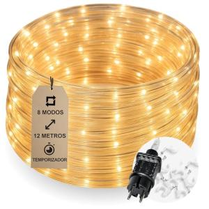 CozyHome Tubo LED decorativo - 200 LED & 8 modos & temporiz…