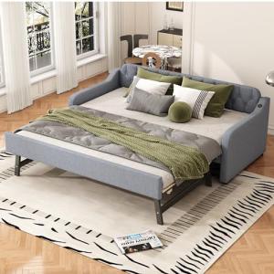 Moimhear Sofá cama de 90 x 200 cm, cama de día con cama ple…