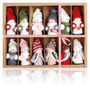 COM-FOUR® 12x Ángeles Colgantes Premium para árboles de Nav…