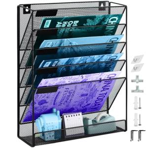 TSDRBWO Soporte de archivos de revista de pared colgante de…