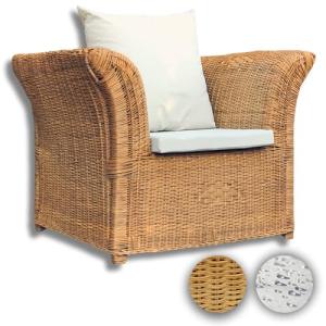 Mamba Muebles Sillones Mimbre de Ratán Natural 100%, Mueble…