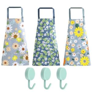 MEMOFYND Delantal, paquete de 3 delantales halter, impermea…