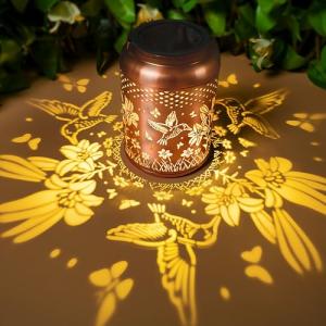 KagoLing Luz Solar Exterior, Colibrí Metal Farolillos Solar…