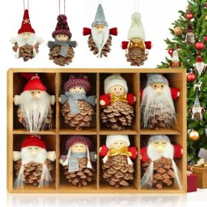 KAZATE Gnomo Adornos de Navidad, Duendes Colgante para Deco…