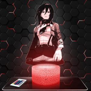 Lámpara de mesilla de noche, luz nocturna táctil Manga - Mi…